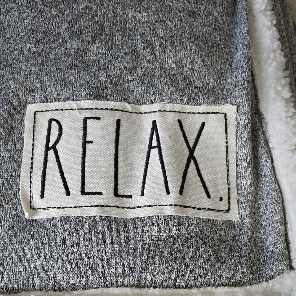 Rae Dunn Charcoal Relax Blanket - Picture 3 of 6
